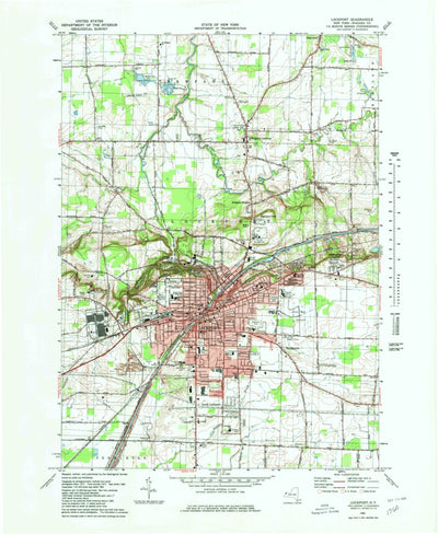United States Geological Survey Lockport, NY (1980, 25000-Scale) digital map