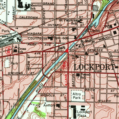 United States Geological Survey Lockport, NY (1980, 25000-Scale) digital map