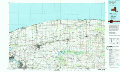 United States Geological Survey Lockport, NY (1984, 100000-Scale) digital map