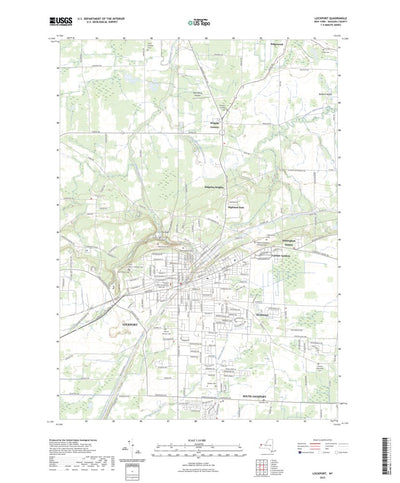 United States Geological Survey Lockport, NY (2023, 24000-Scale) digital map