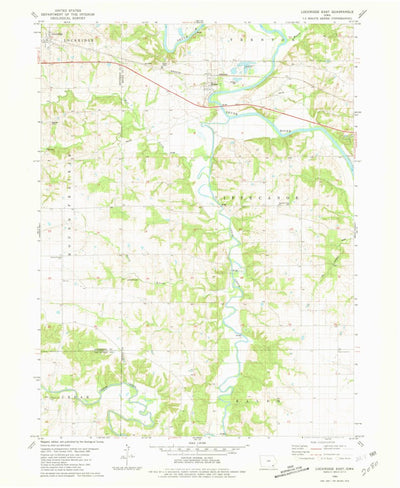 United States Geological Survey Lockridge East, IA (1980, 24000-Scale) digital map