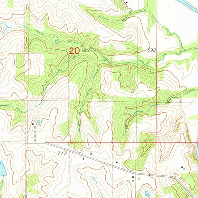United States Geological Survey Lockridge East, IA (1980, 24000-Scale) digital map