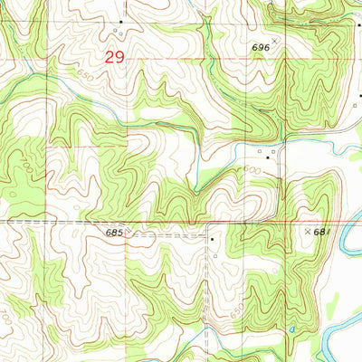 United States Geological Survey Lockridge East, IA (1980, 24000-Scale) digital map