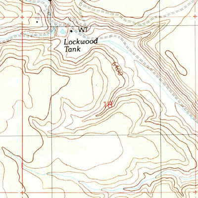 United States Geological Survey Lockwood Canyon, AZ (1989, 24000-Scale) digital map