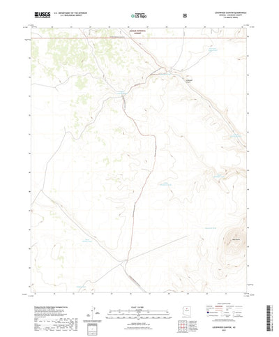 United States Geological Survey Lockwood Canyon, AZ (2021, 24000-Scale) digital map