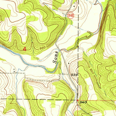 United States Geological Survey Lockwood, MO (1956, 24000-Scale) digital map