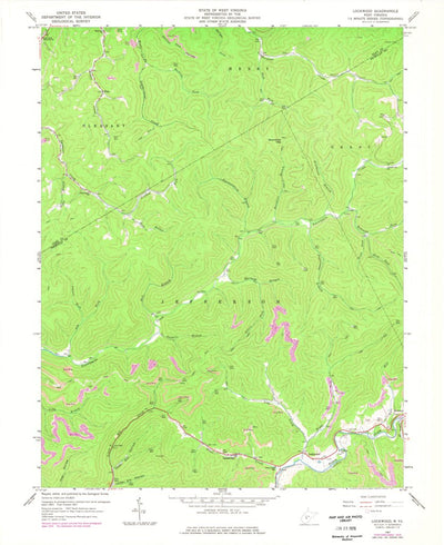 United States Geological Survey Lockwood, WV (1967, 24000-Scale) digital map