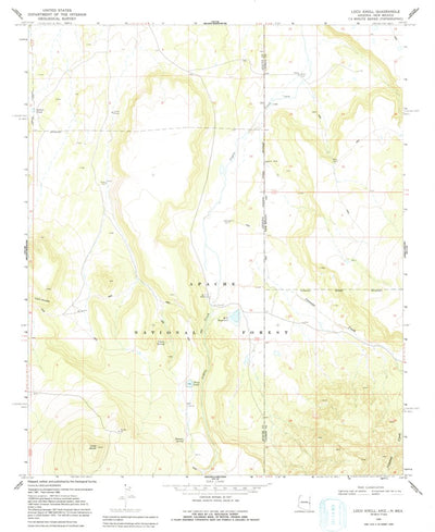 United States Geological Survey Loco Knoll, AZ-NM (1968, 24000-Scale) digital map