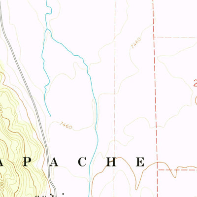 United States Geological Survey Loco Knoll, AZ-NM (1968, 24000-Scale) digital map