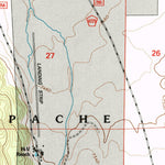 United States Geological Survey Loco Knoll, AZ-NM (1997, 24000-Scale) digital map