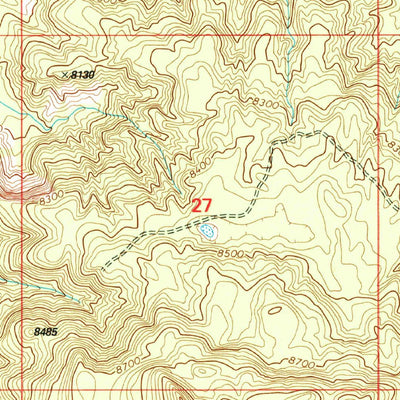 United States Geological Survey Loco Knoll, AZ-NM (1997, 24000-Scale) digital map