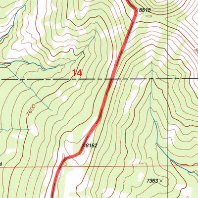 United States Geological Survey Loco Mountain, MT (1995, 24000-Scale) digital map