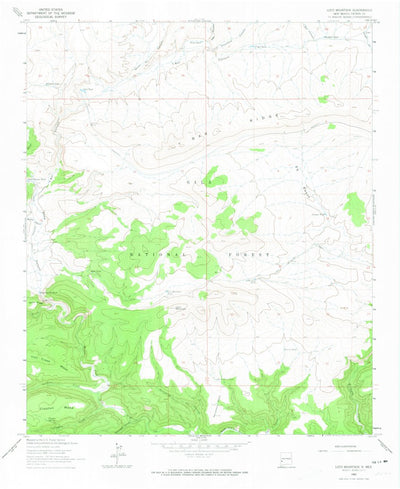 United States Geological Survey Loco Mountain, NM (1963, 24000-Scale) digital map