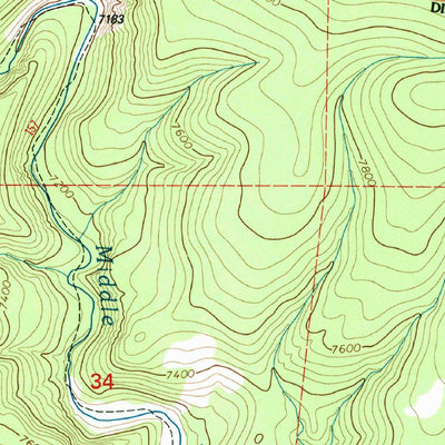 United States Geological Survey Loco Mountain, NM (1999, 24000-Scale) digital map