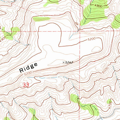 United States Geological Survey Loco Ridge, MT (1970, 24000-Scale) digital map