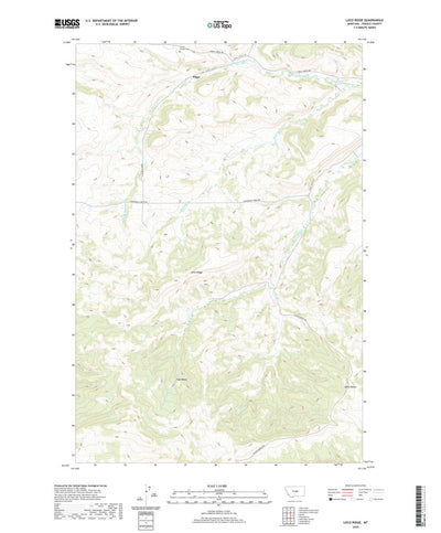 United States Geological Survey Loco Ridge, MT (2020, 24000-Scale) digital map