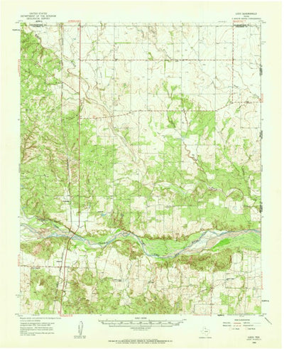 United States Geological Survey Loco, TX-OK (1960, 62500-Scale) digital map