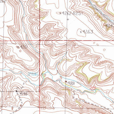 United States Geological Survey Locomotive Butte, MT (1985, 24000-Scale) digital map