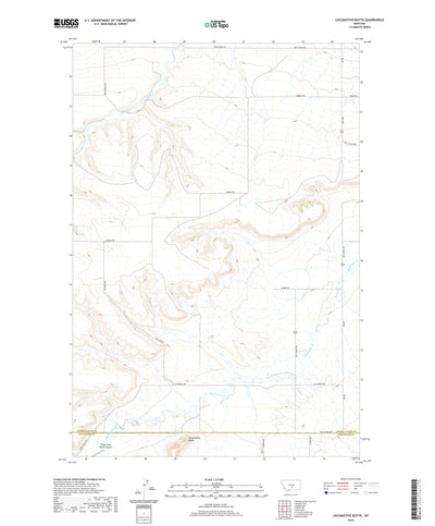 United States Geological Survey Locomotive Butte, MT (2020, 24000-Scale) digital map