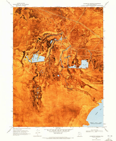 United States Geological Survey Locomotive Springs, UT (1969, 24000-Scale) digital map