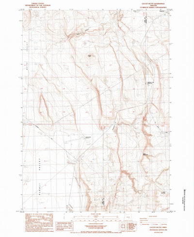 United States Geological Survey Locust Butte, OR (1984, 24000-Scale) digital map