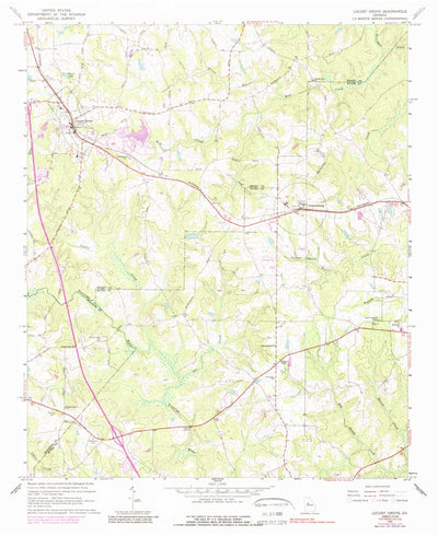 United States Geological Survey Locust Grove, GA (1964, 24000-Scale) digital map