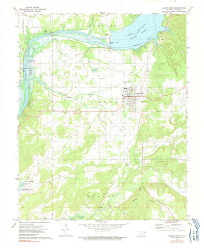 United States Geological Survey Locust Grove, OK (1972, 24000-Scale) digital map