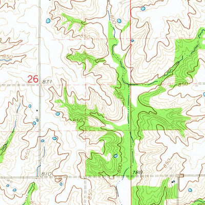 United States Geological Survey Locust Hill, MO (1965, 24000-Scale) digital map