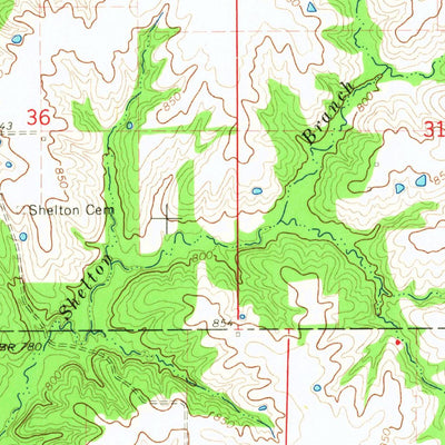 United States Geological Survey Locust Hill, MO (1965, 24000-Scale) digital map