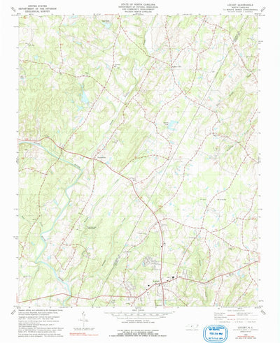 United States Geological Survey Locust, NC (1980, 24000-Scale) digital map