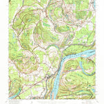 United States Geological Survey Locust Ridge, LA-MS (1965, 62500-Scale) digital map