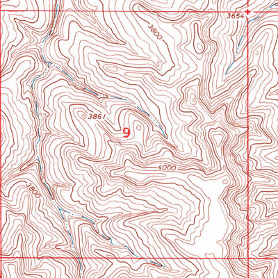 United States Geological Survey Lodge Grass NE, MT (1967, 24000-Scale) digital map