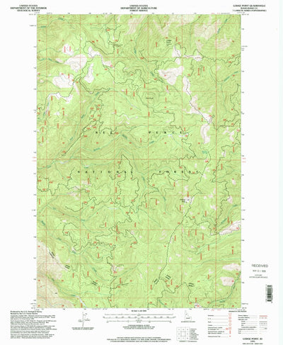 United States Geological Survey Lodge Point, ID (1995, 24000-Scale) digital map