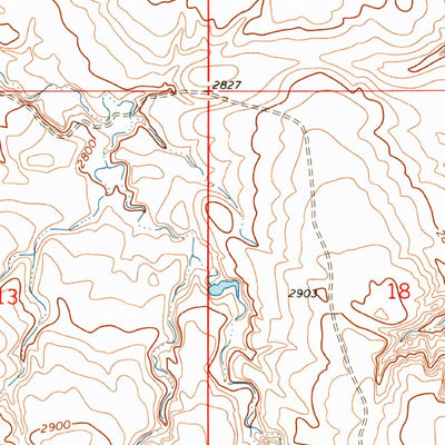 United States Geological Survey Lodge Pole NE, MT (1971, 24000-Scale) digital map