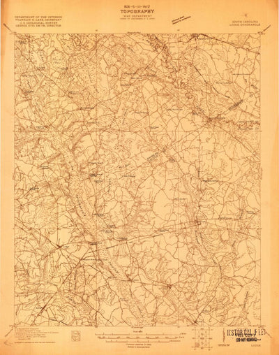 United States Geological Survey Lodge, SC (1920, 48000-Scale) digital map