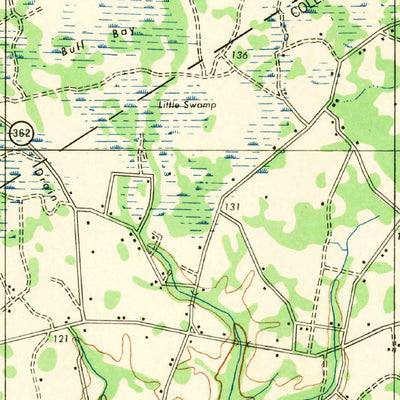 United States Geological Survey Lodge, SC (1943, 62500-Scale) digital map