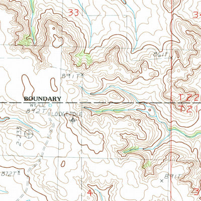 United States Geological Survey Lodgepole, SD (1983, 24000-Scale) digital map