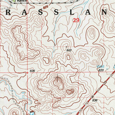 United States Geological Survey Lodgepole, SD (1998, 24000-Scale) digital map