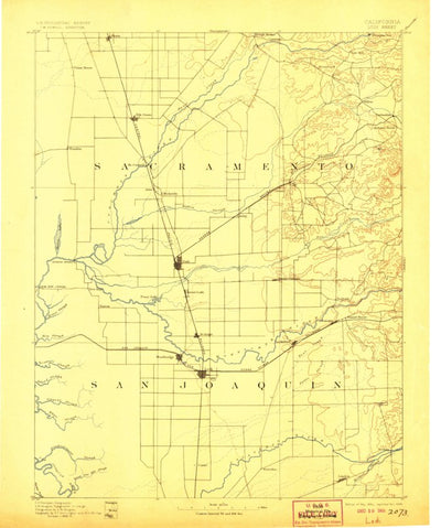 United States Geological Survey Lodi, CA (1894, 125000-Scale) digital map