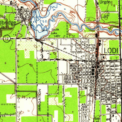 United States Geological Survey Lodi, CA (1939, 62500-Scale) digital map