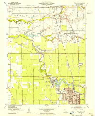 United States Geological Survey Lodi North, CA (1953, 24000-Scale) digital map