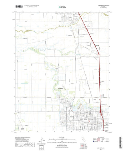 United States Geological Survey Lodi North, CA (2021, 24000-Scale) digital map