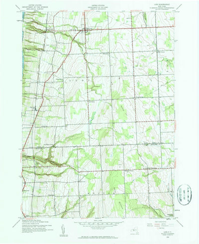 United States Geological Survey Lodi, NY (1942, 24000-Scale) digital map
