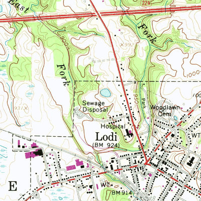 United States Geological Survey Lodi, OH (1961, 24000-Scale) digital map