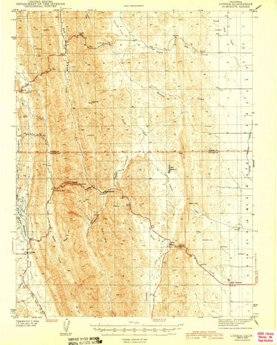 United States Geological Survey Lodoga, CA (1943, 62500-Scale) digital map