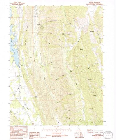 United States Geological Survey Lodoga, CA (1989, 24000-Scale) digital map