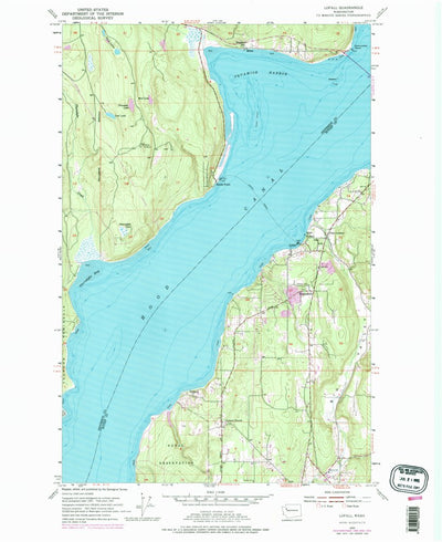 United States Geological Survey Lofall, WA (1953, 24000-Scale) digital map