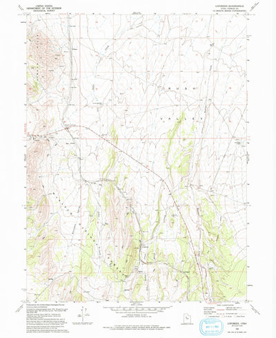 United States Geological Survey Lofgreen, UT (1993, 24000-Scale) digital map
