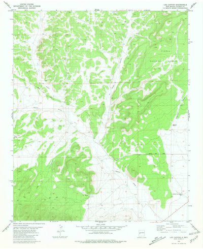 United States Geological Survey Log Canyon, NM (1981, 24000-Scale) digital map