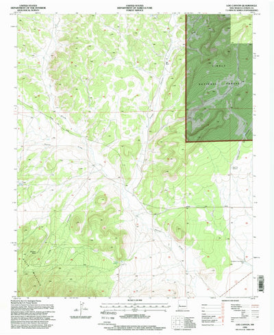 United States Geological Survey Log Canyon, NM (1995, 24000-Scale) digital map